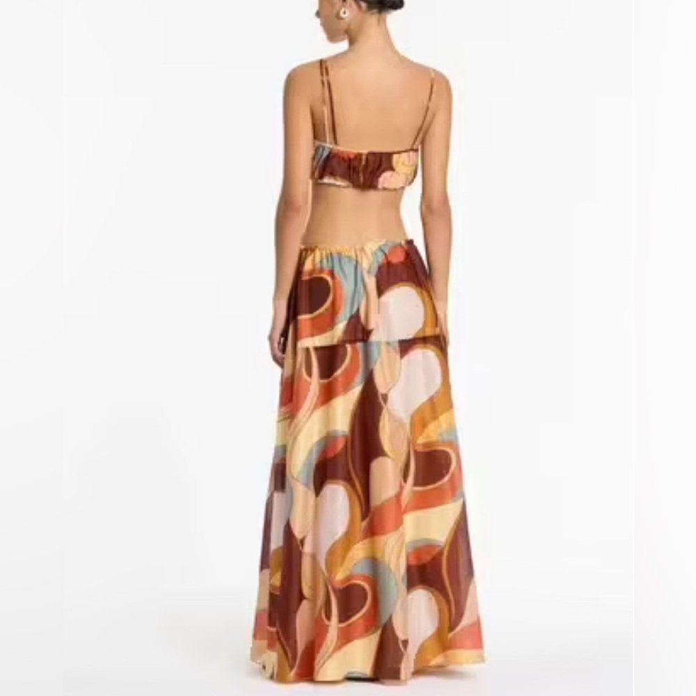 SIR the label Multi-Color Abstract Print Maxi Skirt - Picture 2 of 7